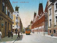 Jurišićeva ulica, oko 1915. godine, kolorirana razglednica